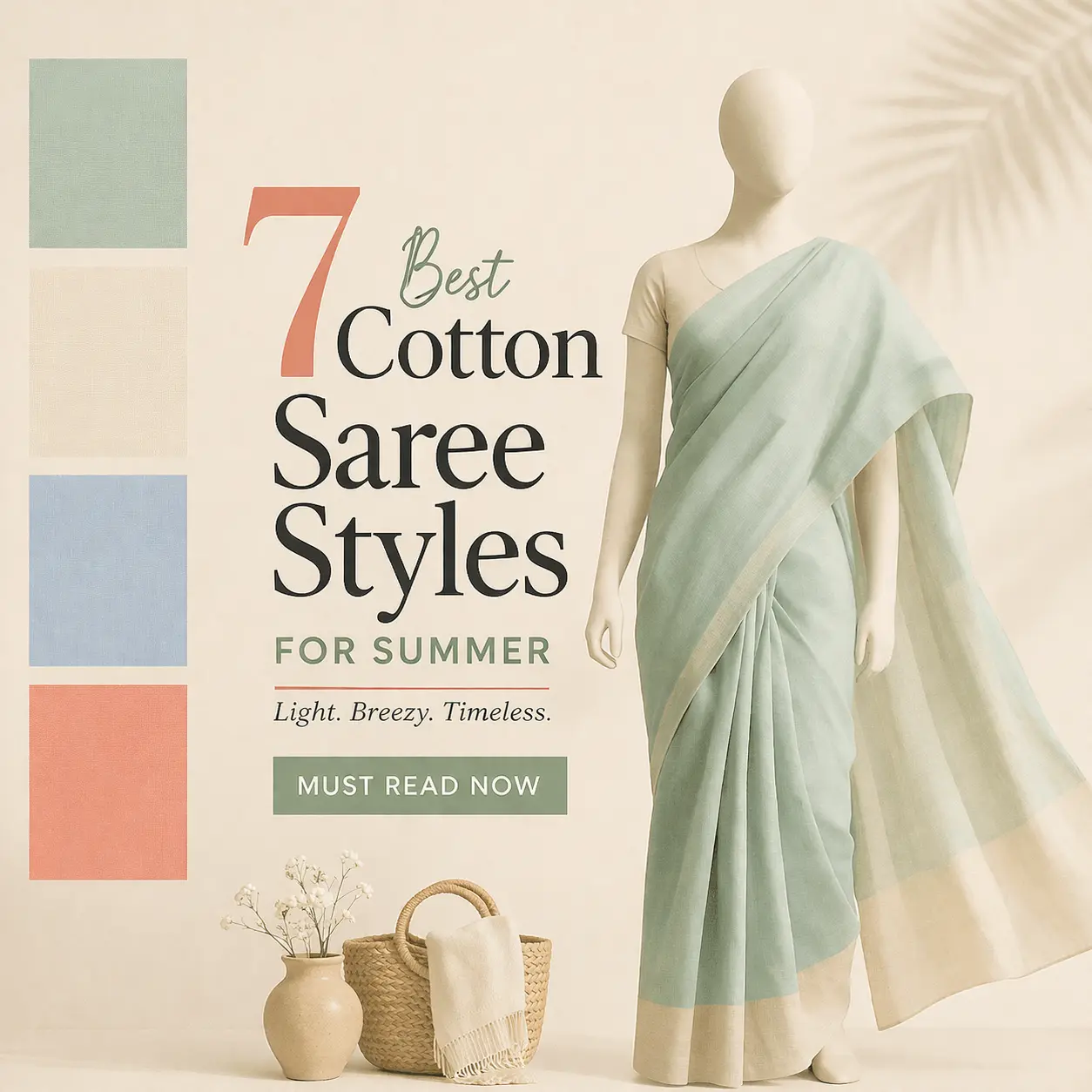 7 Best Cotton Saree Styles for Summer – Must Read Now