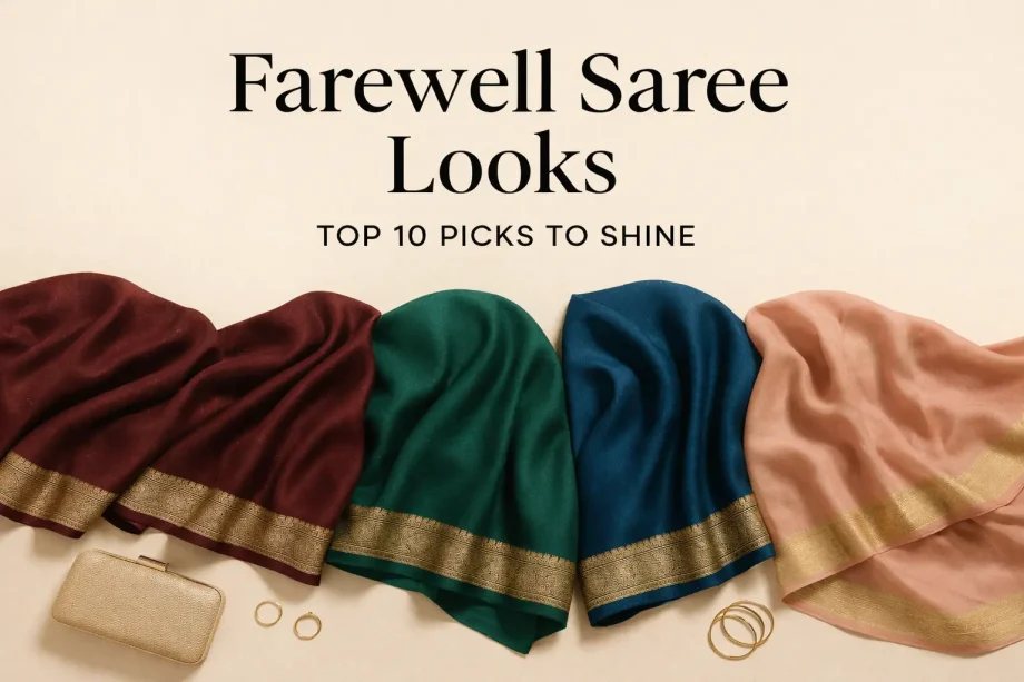 saree for farewell