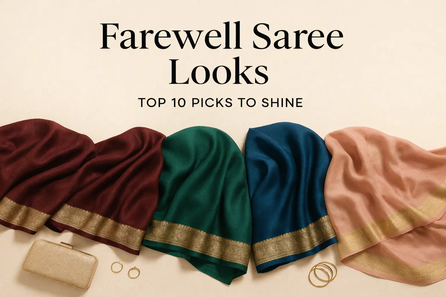 10 Best Saree for Farewell Looks to Shine | Read Now