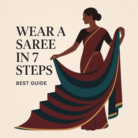 How to Wear a Saree in 7 Steps: Best Guide | Read Now